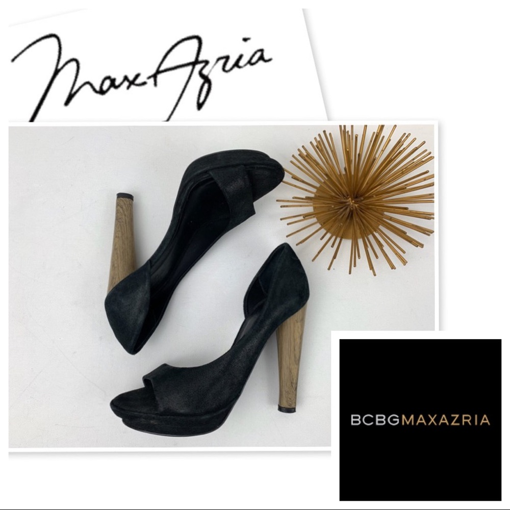 $398 BCBG Max Azria D'orsay Open Toe Pumps